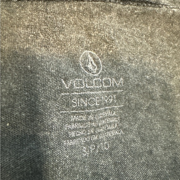 Volcom Black and Gray Boxy Sleeveless Tank Top - Picture 3 of 3